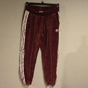 Adidas Originals Women's velour track pants